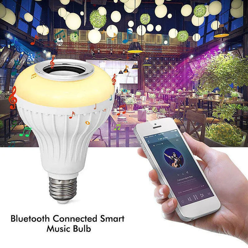 Lâmpada LED Bluetooth Caixa de Som