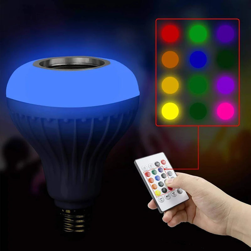 Lâmpada LED Bluetooth com Som