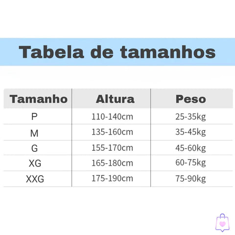 medidas de colete postural