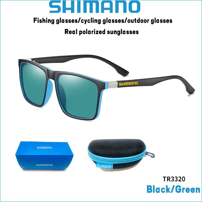 Óculos Polarizado Shimano verde.