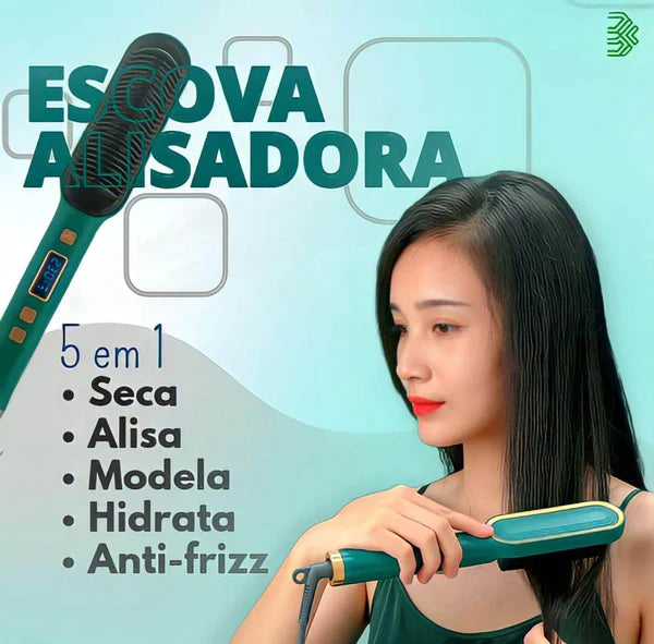 Escova Alisadora 5 em 1 