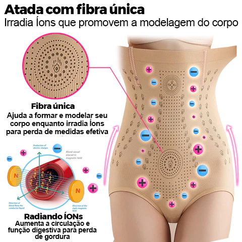 Calcinha Modeladora Magnética Bege